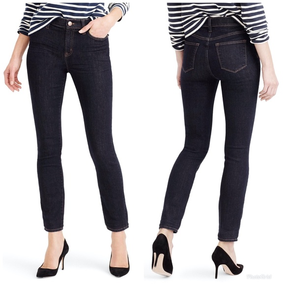 J. Crew Women's Lookout High Rise Dark Wash Jean - Picture 1 of 8